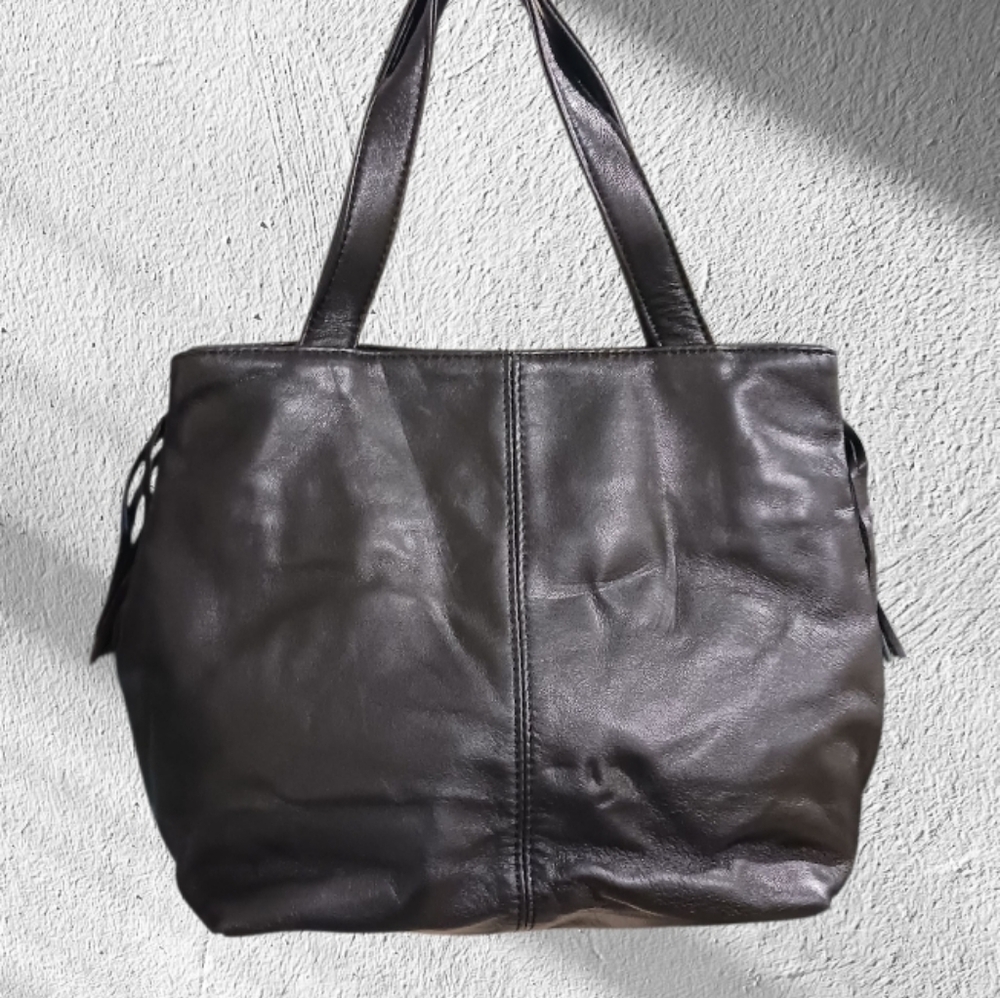 DANIER Fringe Leather Satchel Bag - Picture 4 of 12